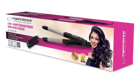 EBP005 ES PERANZA PROSTOWNICA Z LOKÓWKĄ DO WŁOSÓW GLAMOUR EBP005 ES PERANZA PROSTOWNICA Z LOKÓWKĄ DO WŁOSÓW GLAMOUR