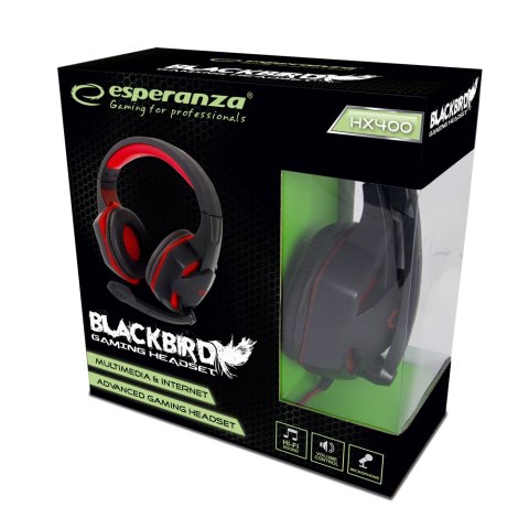 EGH400 ES PERANZA SŁUCHAWKI Z MIKROFONEM GAMING BLACKBIRD EGH400 ES PERANZA SŁUCHAWKI Z MIKROFONEM GAMING BLACKBIRD