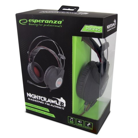 EGH440 ES PERANZA SŁUCHAWKI Z MIKROFONEM GAMING NIGHTCRAWLER EGH440 ES PERANZA SŁUCHAWKI Z MIKROFONEM GAMING NIGHTCRAWLER