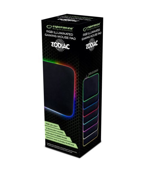 EGP105 ES PERANZA PODKŁADKA GAMING POD MYSZ LED RGB ZODIAC EGP105 ES PERANZA PODKŁADKA GAMING POD MYSZ LED RGB ZODIAC