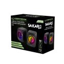 EGS104 ES PERANZA GŁOŚNIKI 2.0 USB LED RAINBOW SAKARA