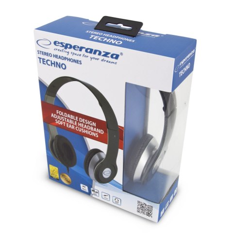 EH145K ES PERANZA SŁUCHAWKI AUDIO TECHNO CZARNE EH145K ES PERANZA SŁUCHAWKI AUDIO TECHNO CZARNE