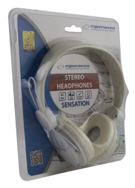 EH148W ES PERANZA SŁUCHAWKI AUDIO SENSATION BIAŁE EH148W ES PERANZA SŁUCHAWKI AUDIO SENSATION BIAŁE