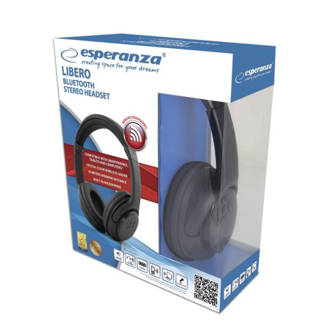 EH163K ES PERANZA SŁUCHAWKI BLUETOOTH LIBERO CZARNE EH163K ES PERANZA SŁUCHAWKI BLUETOOTH LIBERO CZARNE