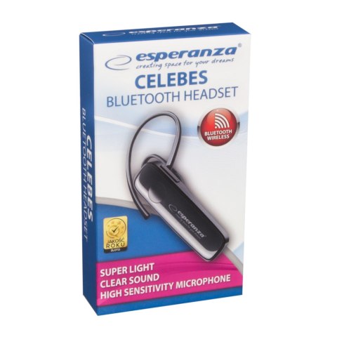 EH184K ES PERANZA SŁUCHAWKA DOUSZNA BLUETOOTH CELEBES CZARNA EH184K ES PERANZA SŁUCHAWKA DOUSZNA BLUETOOTH CELEBES CZARNA