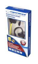 EH188Y ES PERANZA SŁUCHAWKI DOUSZNE BLUETOOTH S PORTOWE CZARNO-ŻÓŁTE