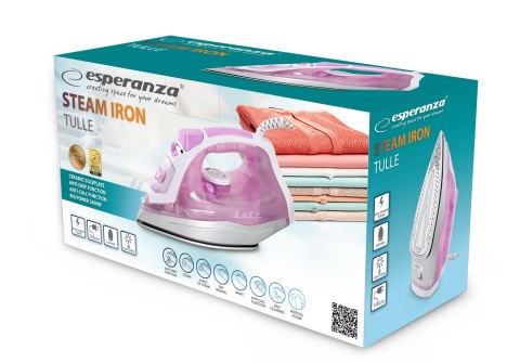 EHI004 ES PERANZA ŻELAZKO PAROWE TULLE CERAMIC 2400W EHI004 ES PERANZA ŻELAZKO PAROWE TULLE CERAMIC 2400W
