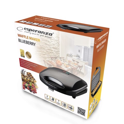 EKT008 ES PERANZA GOFROWNICA BLUEBERRY 1000W EKT008 ES PERANZA GOFROWNICA BLUEBERRY 1000W