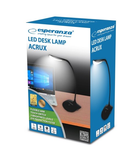 ELD103K ES PERANZA LAM PKA BIURKOWA LED ACRUx CZARNA ELD103K ES PERANZA LAM PKA BIURKOWA LED ACRUx CZARNA