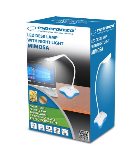 ELD105W ES PERANZA LAM PKA BIURKOWA LED MIMOSA BIAŁA ELD105W ES PERANZA LAM PKA BIURKOWA LED MIMOSA BIAŁA