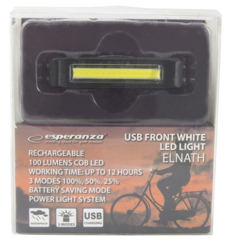 EOT020 ES PERANZA LAM PKA LED ROWEROWA NA PRZÓD USB ELNATH EOT020 ES PERANZA LAM PKA LED ROWEROWA NA PRZÓD USB ELNATH