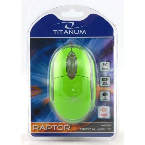 TM102G TITANUM MYSZ PRZEWOD. 3D O PT. USB RA PTOR ZIELONA TM102G TITANUM MYSZ PRZEWOD. 3D O PT. USB RA PTOR ZIELONA