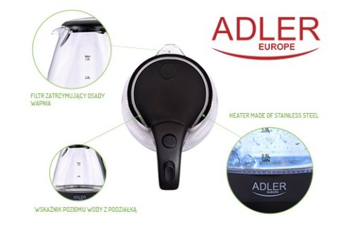 AD 1224 CZAJNIK SZKLANY 1,5 L AD 1224 CZAJNIK SZKLANY 1,5 L