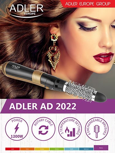 AD 2022 LOKÓWKO-SUSZARKA - 1200W - 6 NASADEK - ETUI PODRÓŻNE AD 2022 LOKÓWKO-SUSZARKA - 1200W - 6 NASADEK - ETUI PODRÓŻNE
