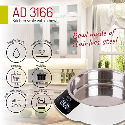 AD 3166 WAGA KUCHENNA Z MISĄ AD 3166 WAGA KUCHENNA Z MISĄ