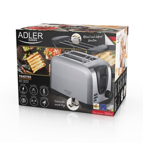 AD 3222 TOSTER Z RUSZTEM DO BUŁEK AD 3222 TOSTER Z RUSZTEM DO BUŁEK