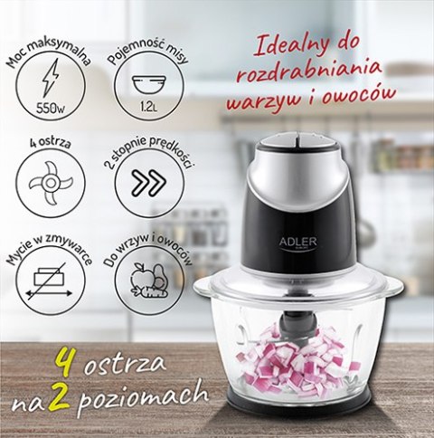 AD 4082 Rozdrabniacz ze szklaną misą AD 4082 Rozdrabniacz ze szklaną misą