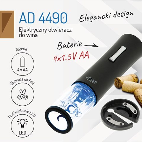 AD 4490 ELEKTRYCZNY OTWIERACZ DO WINA AD 4490 ELEKTRYCZNY OTWIERACZ DO WINA