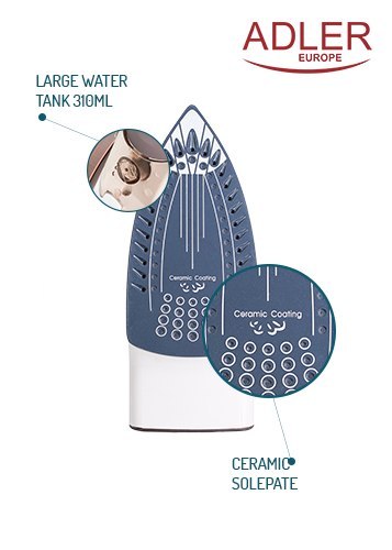 AD 5030 ŻELAZKO CERAMICZNE 3000 W AD 5030 ŻELAZKO CERAMICZNE 3000 W