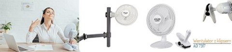 AD 7317 WENTYLATOR 15 CM Z KLI PSEM + PODSTAWA AD 7317 WENTYLATOR 15 CM Z KLI PSEM + PODSTAWA