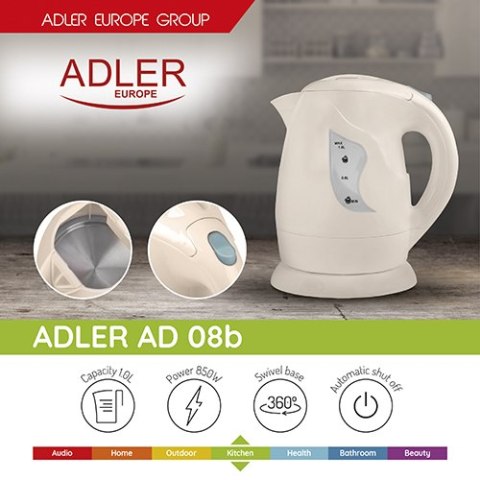 AD 08 BEIGE CZAJNIK PLASTIKOWY 1,0 L AD 08 BEIGE CZAJNIK PLASTIKOWY 1,0 L