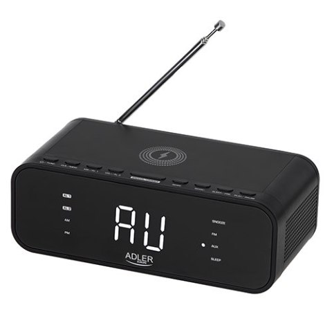 AD 1192 BLACK RADIOBUDZIK Z BEZ PRZEWODOWĄ ŁADOWARKĄ I FM AD 1192 BLACK RADIOBUDZIK Z BEZ PRZEWODOWĄ ŁADOWARKĄ I FM