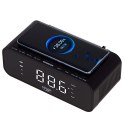 AD 1192 BLACK RADIOBUDZIK Z BEZ PRZEWODOWĄ ŁADOWARKĄ I FM