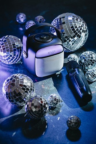 AD 1199 BLACK GŁOŚNIK DO KARAOKE Z MIKROFONEM - SD/USB/AUx/BLUETOOTH AD 1199 BLACK GŁOŚNIK DO KARAOKE Z MIKROFONEM - SD/USB/AUx/BLUETOOTH