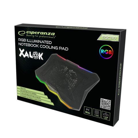 EGC110 ES PERANZA PODSTAWKA CHŁODZĄCA GAMING POD NOTEBOOK LED RGB xALOK EGC110 ES PERANZA PODSTAWKA CHŁODZĄCA GAMING POD NOTEBOOK LED RGB xALOK