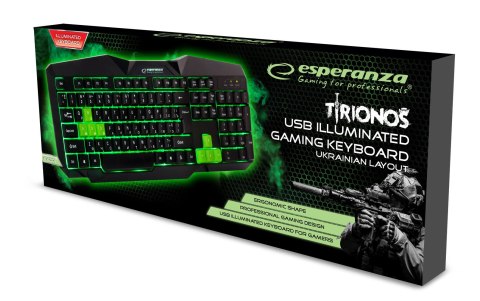 EGK201GUA ES PERANZA KLAWIATURA PRZEWOD. GAMING LED USB TIRIONS ZIELONA UA EGK201GUA ES PERANZA KLAWIATURA PRZEWOD. GAMING LED USB TIRIONS ZIELONA UA