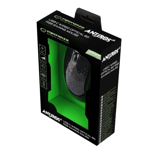 EGM305 ES PERANZA MYSZ PRZEWOD. GAMING LED GRB 6D O PT. USB ANTEROS EGM305 ES PERANZA MYSZ PRZEWOD. GAMING LED GRB 6D O PT. USB ANTEROS