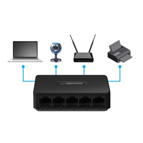 ENS101 ES PERANZA SWITCH 5- PORTOWY 10/100 FLUx ENS101 ES PERANZA SWITCH 5- PORTOWY 10/100 FLUx