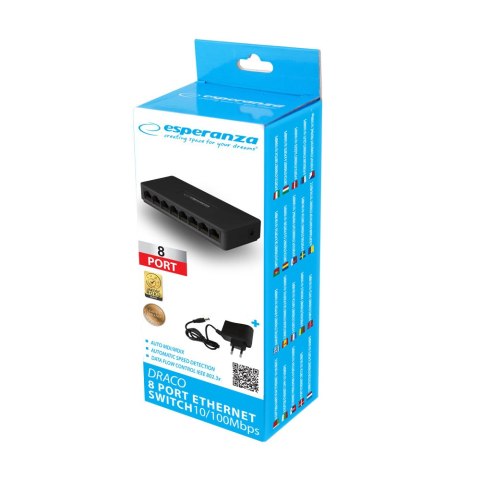 ENS102 ES PERANZA SWITCH 8- PORTOWY 10/100 DRACO ENS102 ES PERANZA SWITCH 8- PORTOWY 10/100 DRACO
