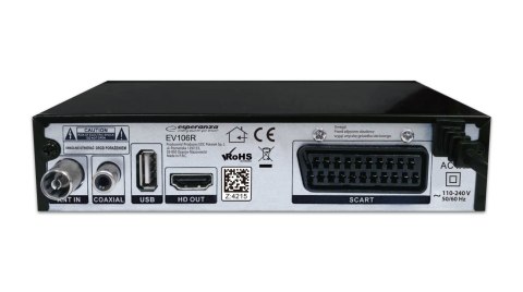 EV106R ES PERANZA TUNER/DEKODER CYFROWY DVB-T2 H.265/HEVC EV106R EV106R ES PERANZA TUNER/DEKODER CYFROWY DVB-T2 H.265/HEVC EV106R