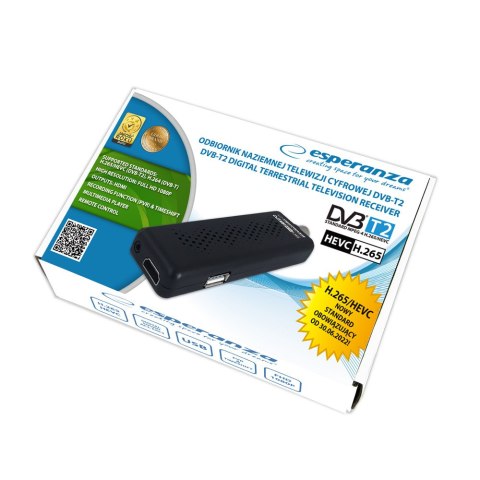 EV109R ES PERANZA TUNER/DEKODER CYFROWY DVB-T2 H.265/HEVC EV109R EV109R ES PERANZA TUNER/DEKODER CYFROWY DVB-T2 H.265/HEVC EV109R