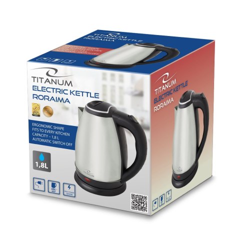 TKK102X TITANUM CZAJNIK ELEKTRYCZNY RORAIMA 1.8 L INOx TKK102X TITANUM CZAJNIK ELEKTRYCZNY RORAIMA 1.8 L INOx