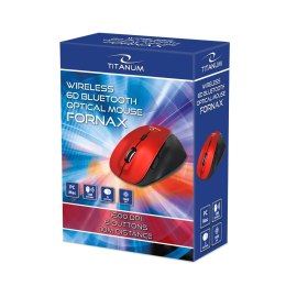 TM122R TITANUM MYSZ BEZ PRZ. BLUETOOTH 6D O PT. FORNAx CZERWONA