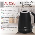 AD 1295 BLACK CZAJNIK METALOWY 1,7L Z LCD & REGULACJĄ TEM PERATURY