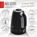 AD 1295 BLACK CZAJNIK METALOWY 1,7L Z LCD & REGULACJĄ TEM PERATURY