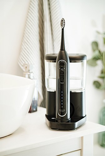 AD 2180 BLACK SZCZOTECZKA SONICZNA Z IRYGATOREM 2 W 1 AD 2180 BLACK SZCZOTECZKA SONICZNA Z IRYGATOREM 2 W 1