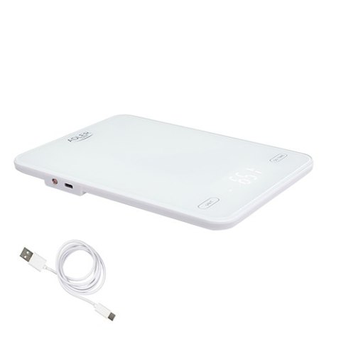 AD 3177 WHITE WAGA KUCHENNA 10KG ŁADOWANA PRZEZ USB AD 3177 WHITE WAGA KUCHENNA 10KG ŁADOWANA PRZEZ USB