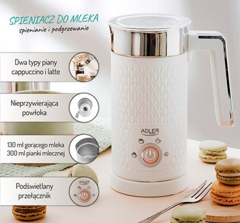 AD 4494 WHITE S PIENIACZ DO MLEKA - S PIENIANIE I PODGRZEWANIE (LATTE I CA P PUCINO) AD 4494 WHITE S PIENIACZ DO MLEKA - S PIENIANIE I PODGRZEWANIE (LATTE I CA P PUCINO)