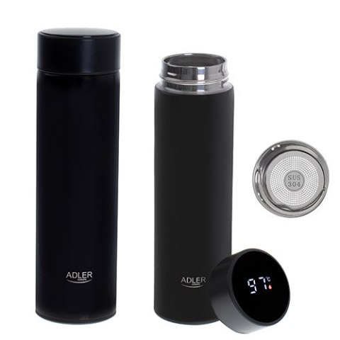 AD 4506 BLACK TERMOS LED 473ML CZARNY AD 4506 BLACK TERMOS LED 473ML CZARNY