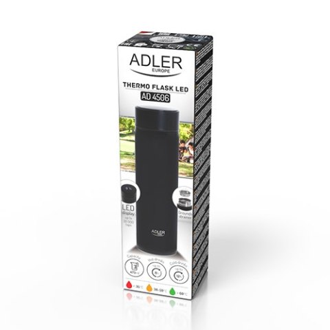 AD 4506 BLACK TERMOS LED 473ML CZARNY AD 4506 BLACK TERMOS LED 473ML CZARNY