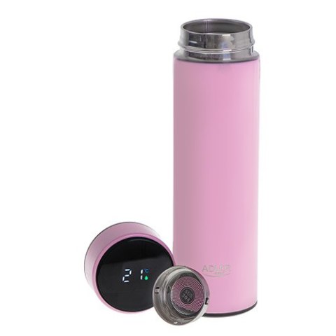 AD 4506 pink Termos led 473ml różowy AD 4506 pink Termos led 473ml różowy