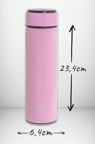 AD 4506 pink Termos led 473ml różowy AD 4506 pink Termos led 473ml różowy