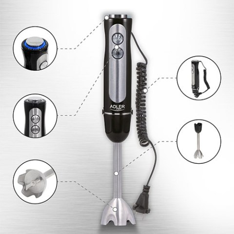 AD 4625 BLACK BLENDER RĘCZNY AD 4625 BLACK BLENDER RĘCZNY