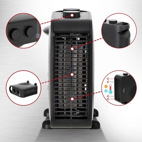 AD 7725 BLACK TERMOWENTYLATOR AD 7725 BLACK TERMOWENTYLATOR
