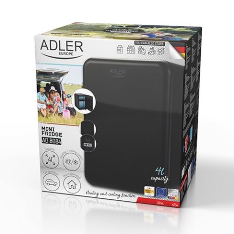 AD 8084 black Mini lodówka - 4l AD 8084 black Mini lodówka - 4l