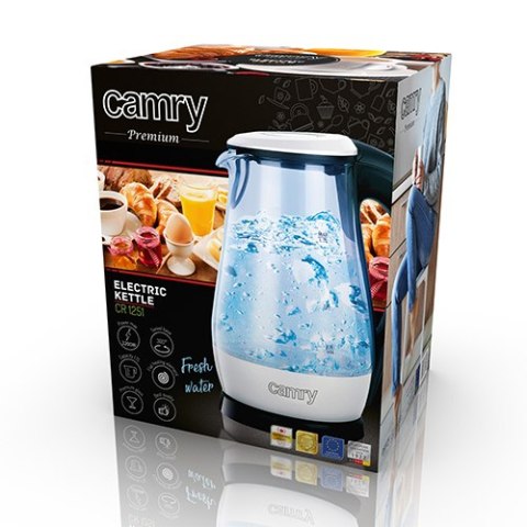 CR 1251 WHITE CZAJNIK SZKLANY 1,7 L CR 1251 WHITE CZAJNIK SZKLANY 1,7 L